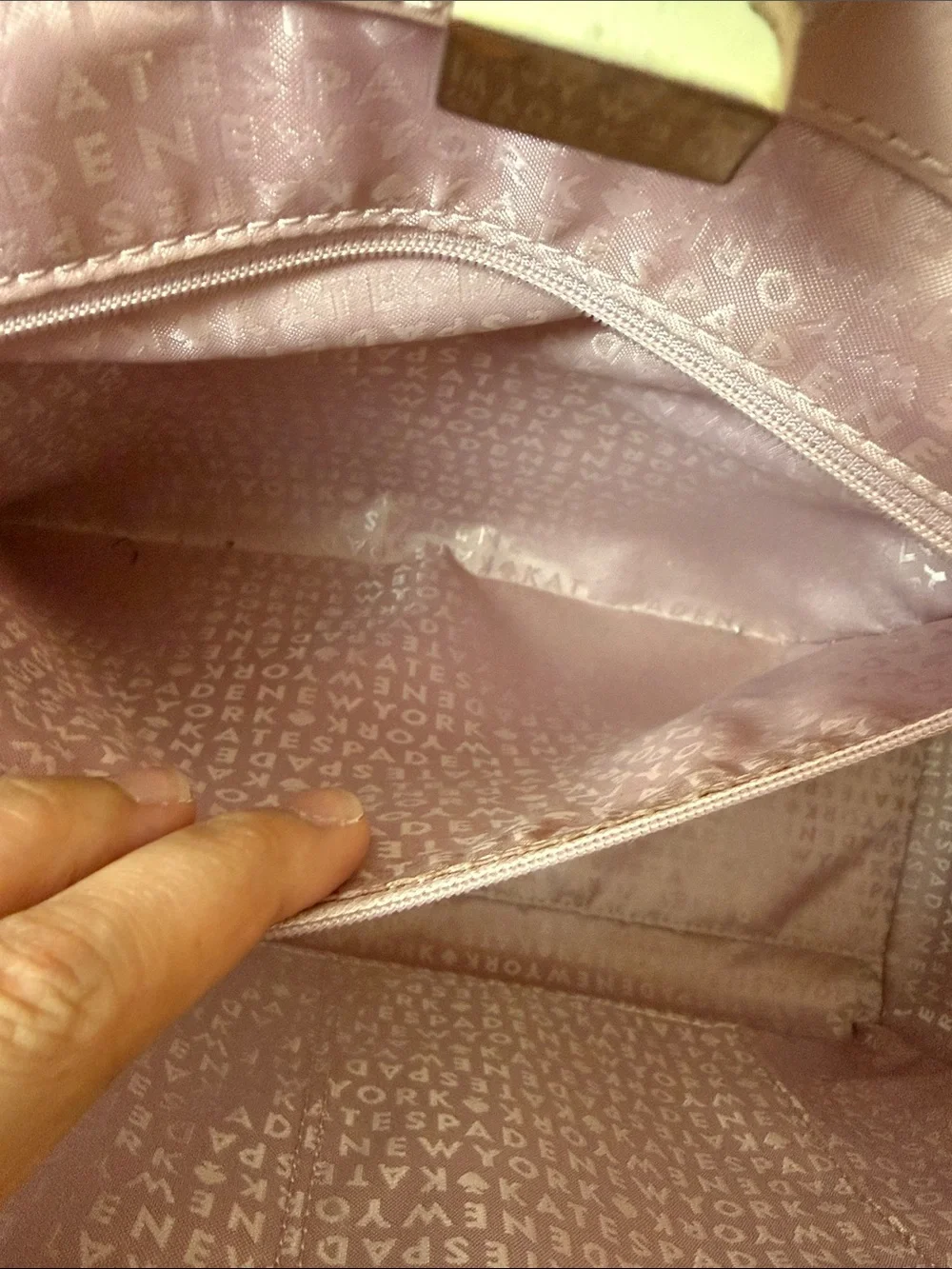 Kate Spade Pink Kelsey Orchard Valley Structured Tote Bag with Turn-Lock Closure